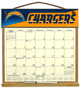 San Diego Chargers Calendar Holder